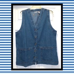 Blue Jean Vest Size 16